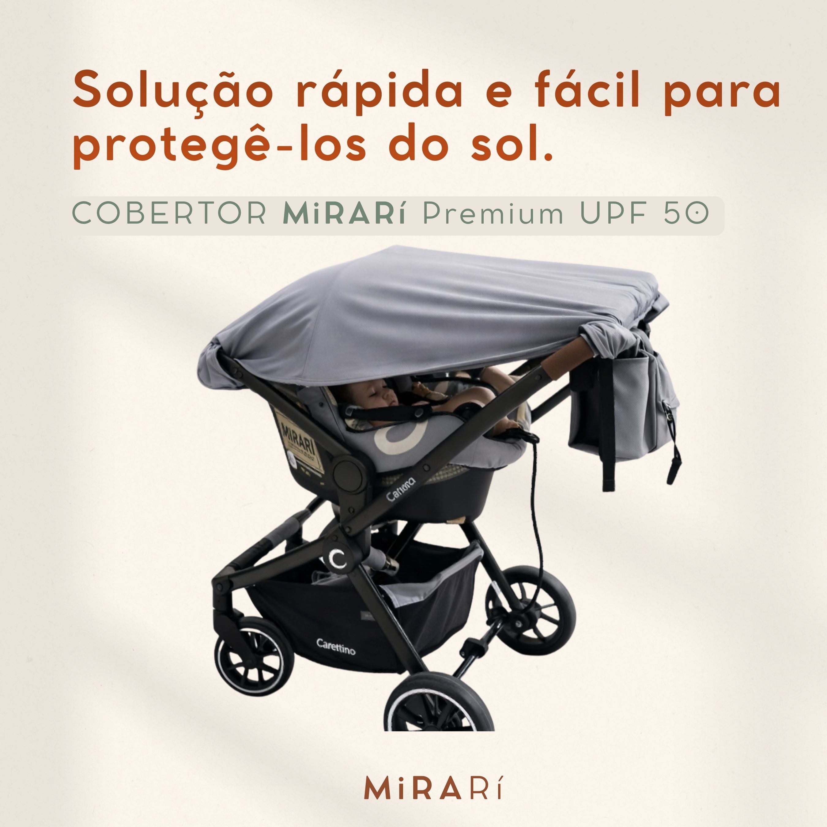 Manta UV cinza premium com ímãs – Proteção solar UPF50+