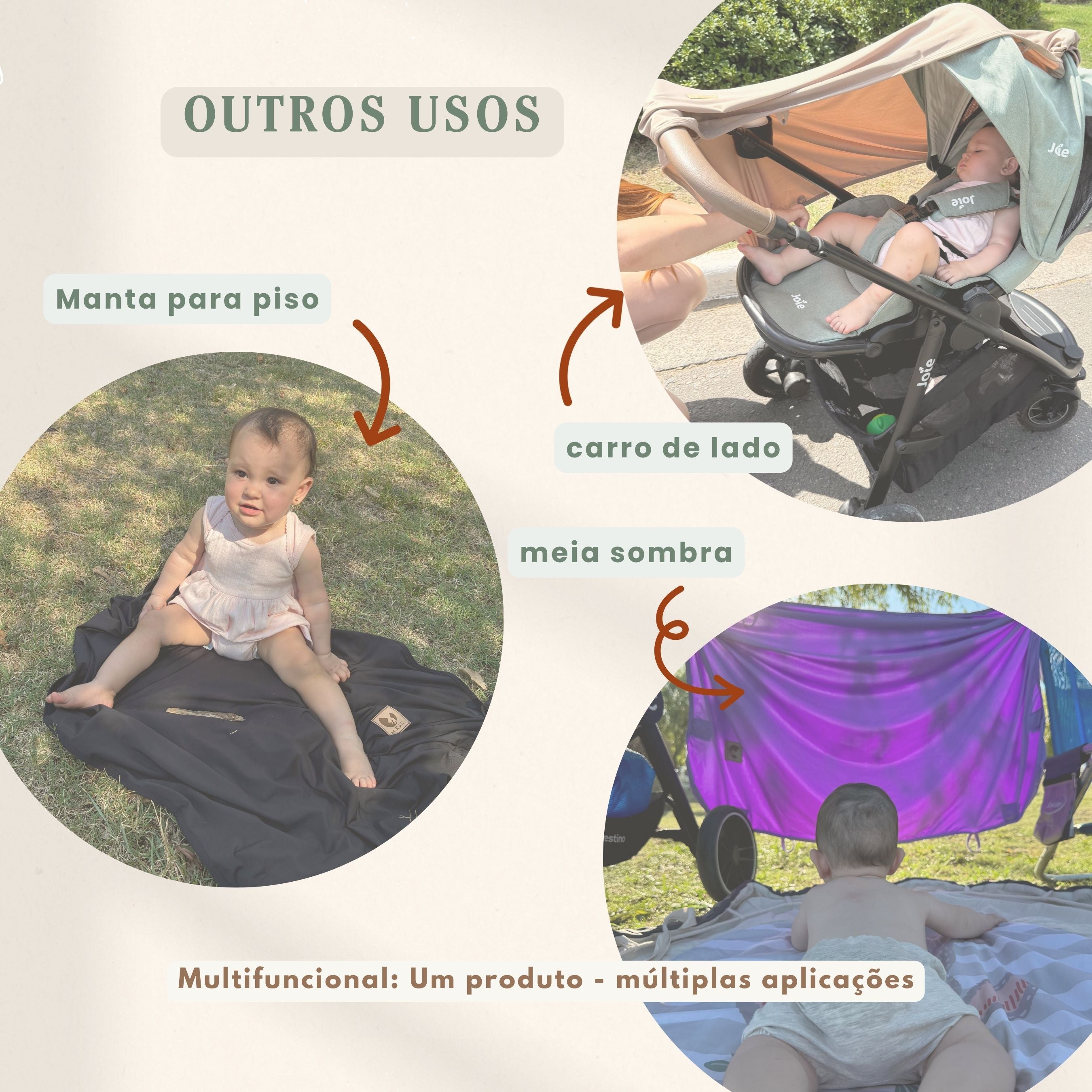 Manta UV cinza premium com ímãs – Proteção solar UPF50+